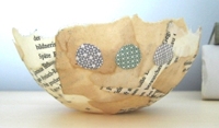 painted fish studio Paper Mache Bowls